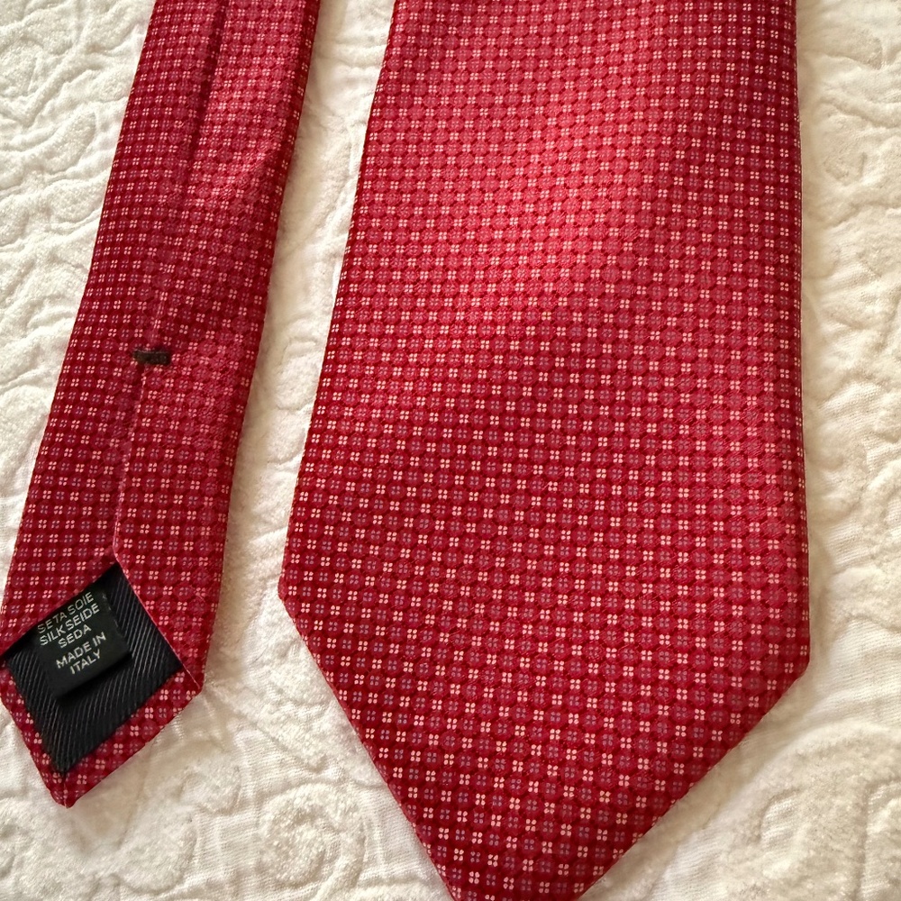 Ermenegildo Zegna Silk Tie in Red